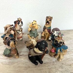 Dog Nativity Creche 9 Piece Resin Set Dogtivity